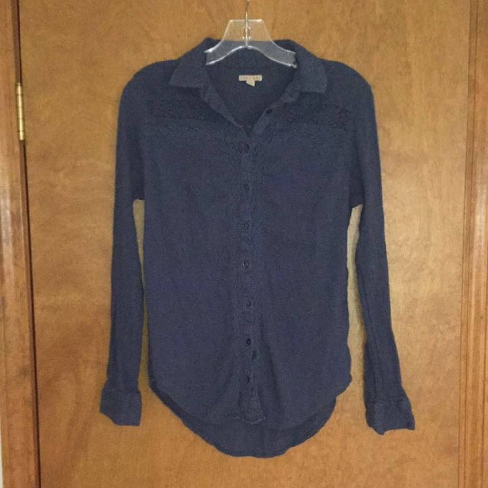 Cape Juby cotton gauze button down shirt